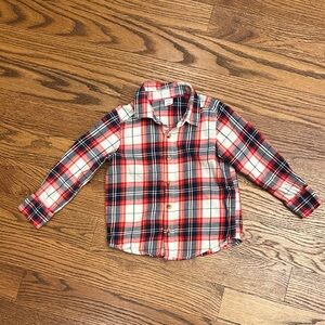 EUC Old Navy Kids Plaid Button Down Shirt; 3T